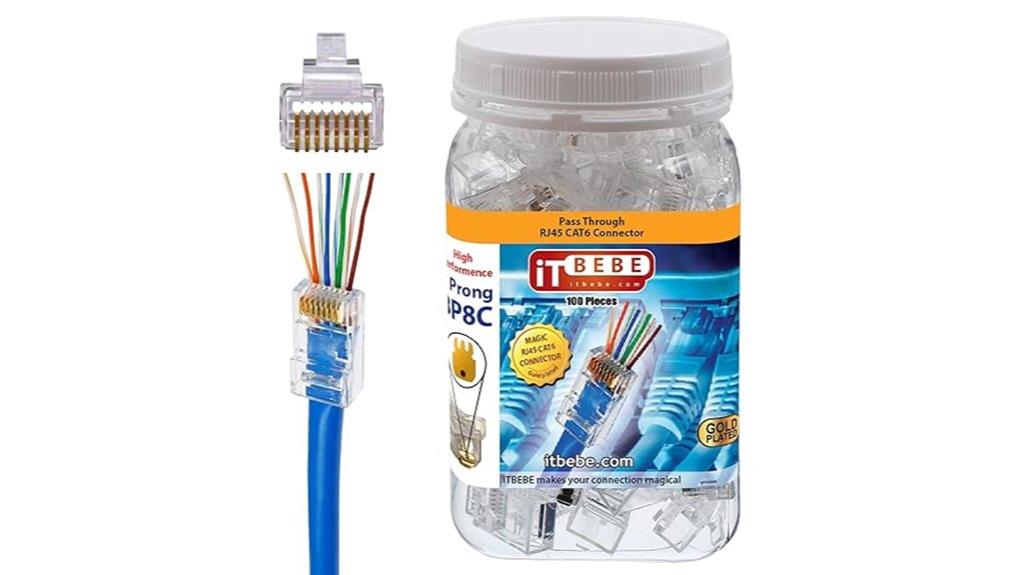 100 pack rj45 connectors