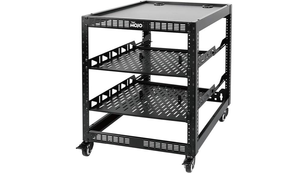12u open frame rack