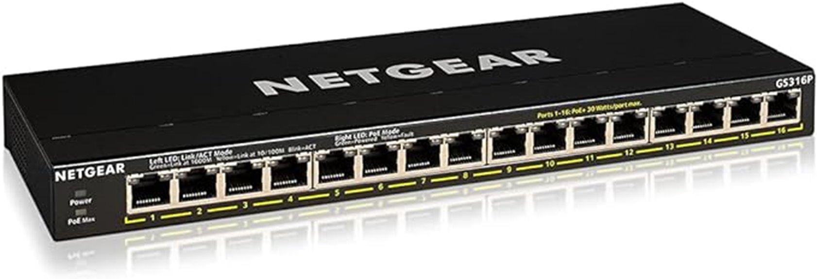 16 port poe switch