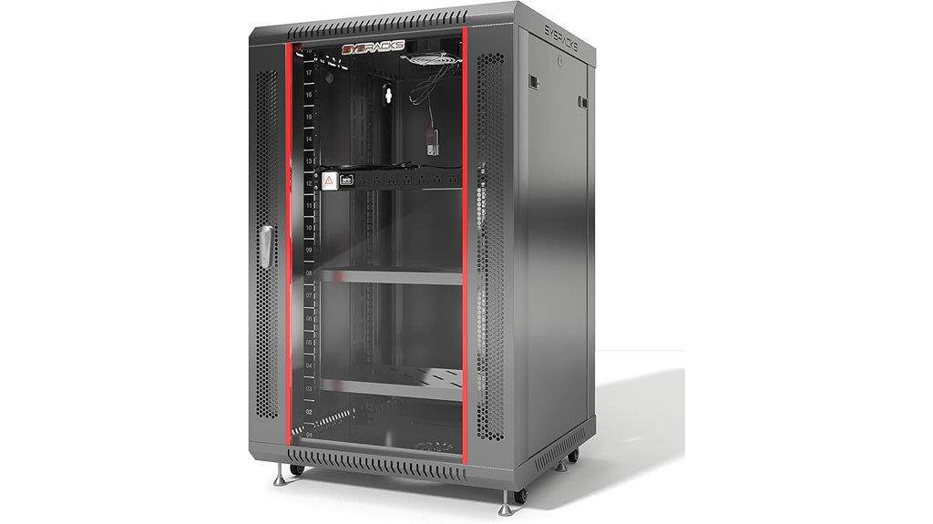 22u wall mount enclosure