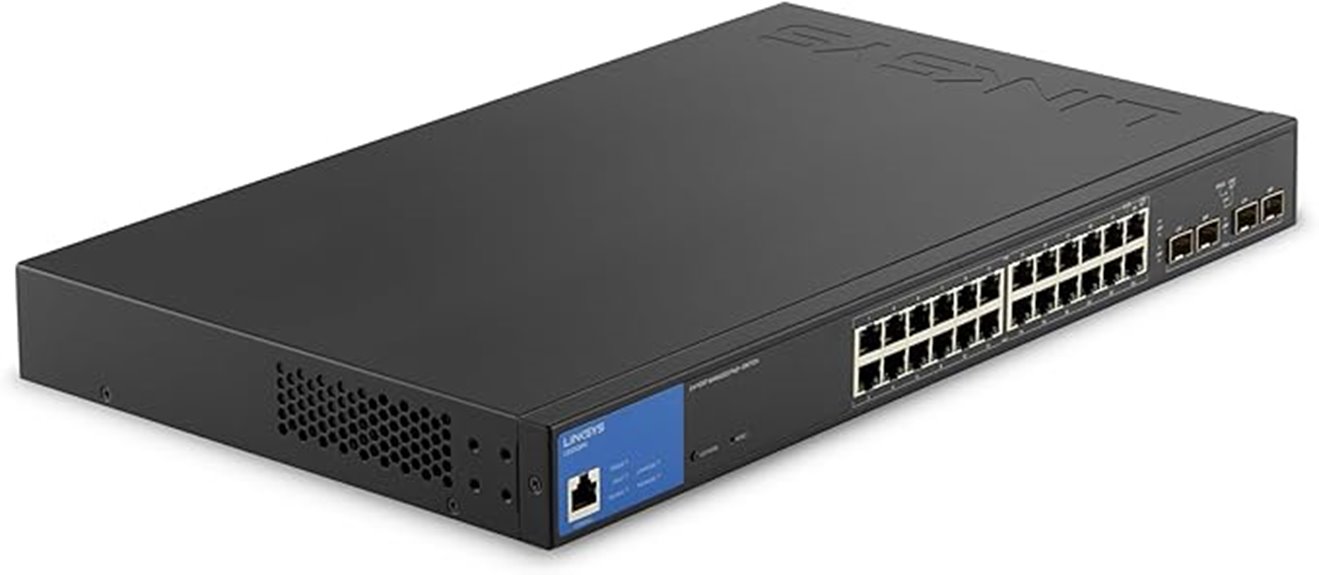 24 port managed network switch