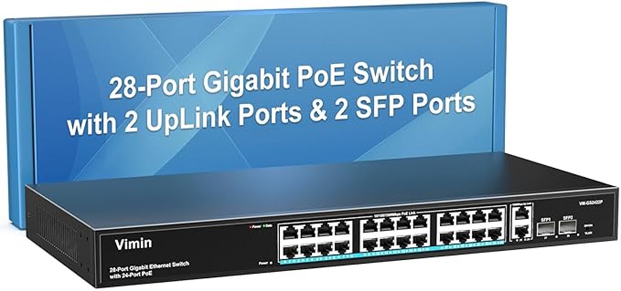 24 port poe gigabit switch