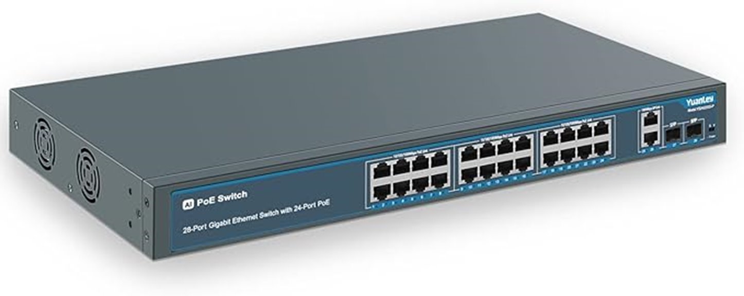 24 port poe switch
