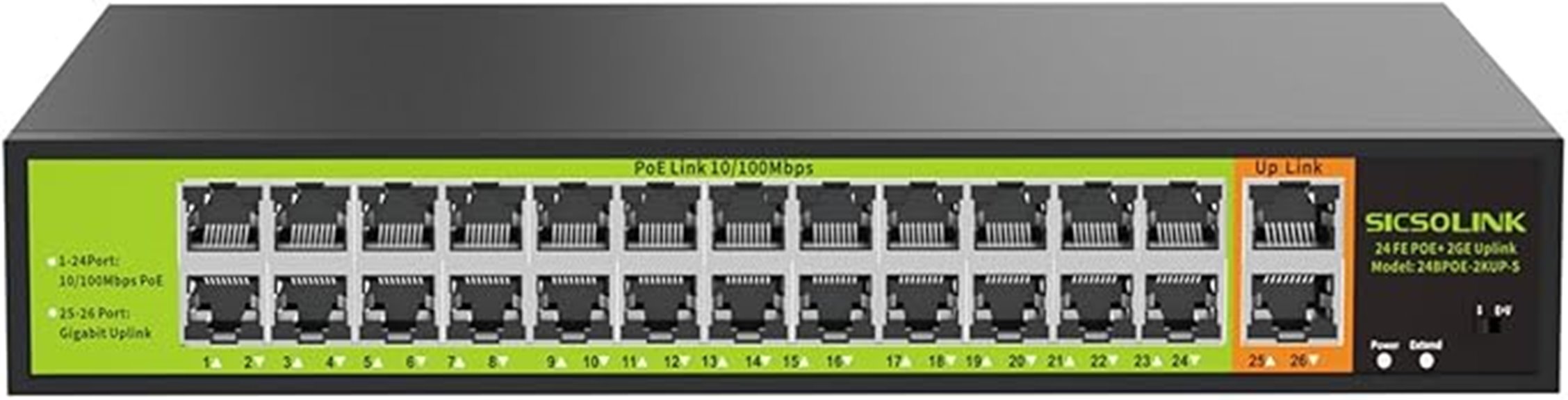 24 port unmanaged poe switch