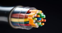 cable spline maintains cable integrity