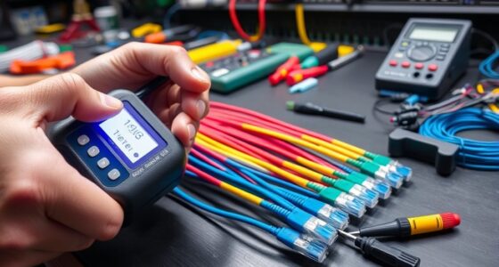 cable testing equipment usage