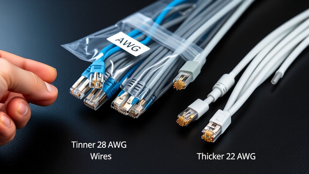 cable thickness and performance