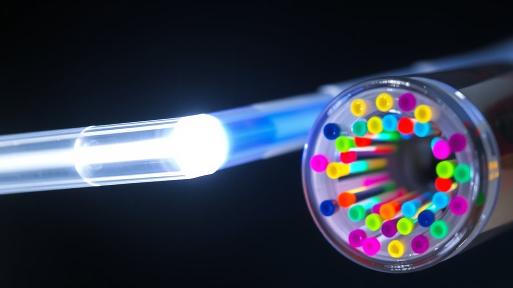 core size determines light path