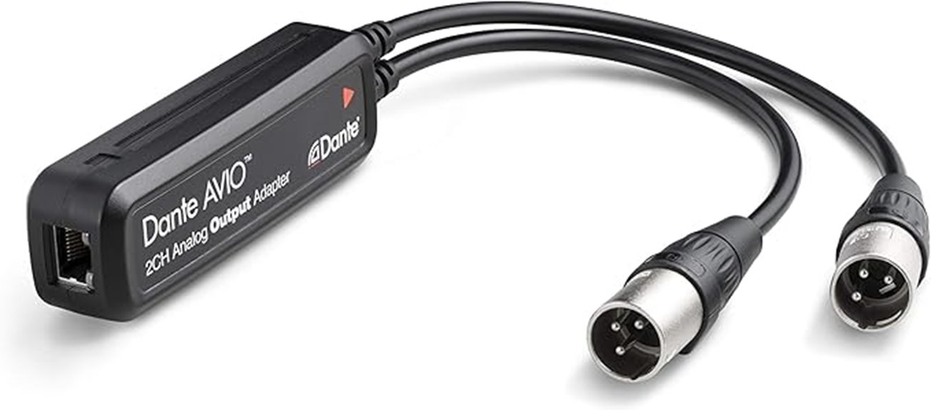 dante avio analog output