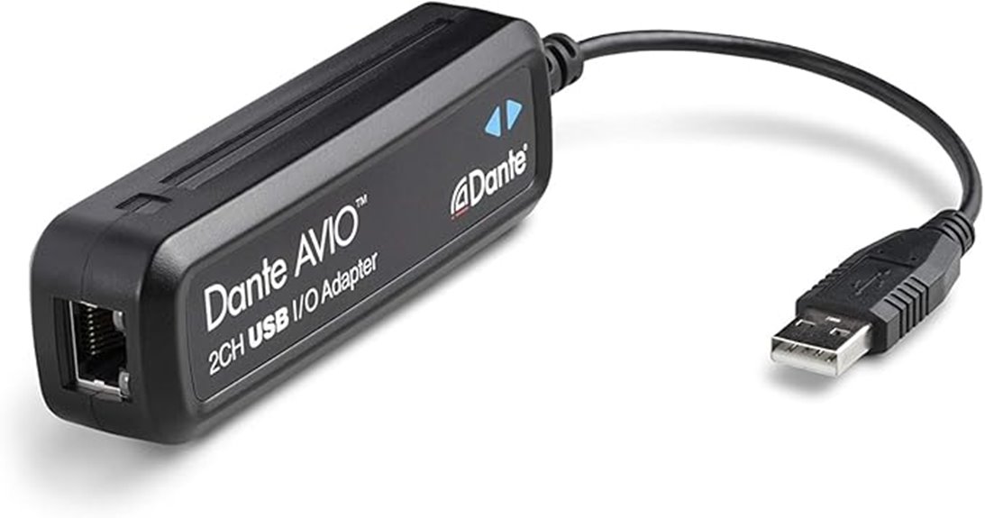 dante usb 2 channel adapter