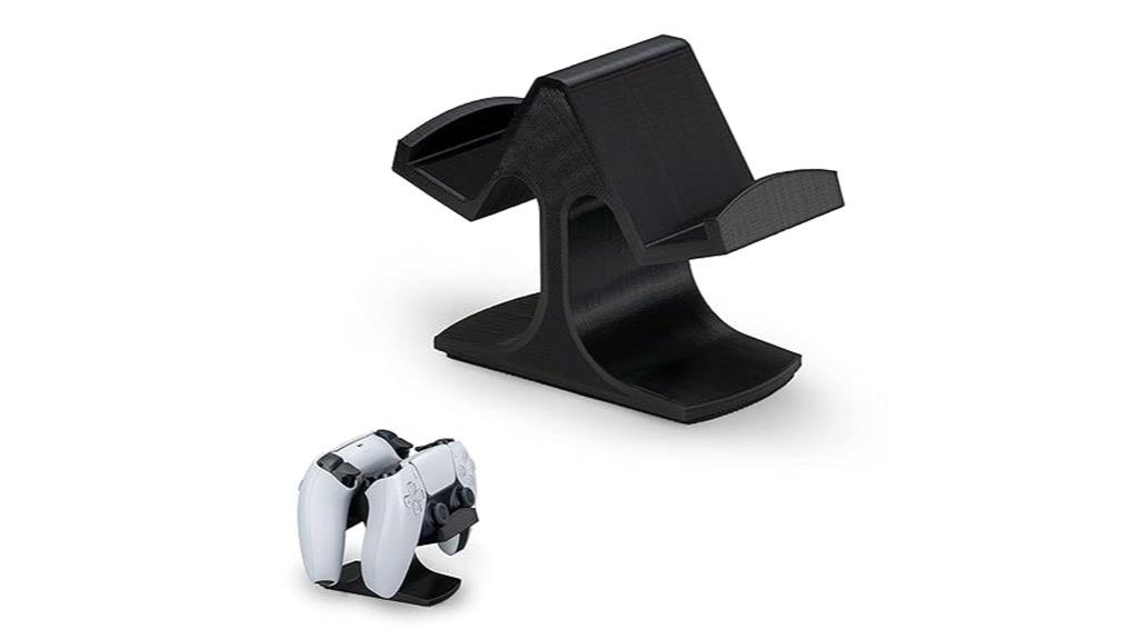 dual controller desktop stand