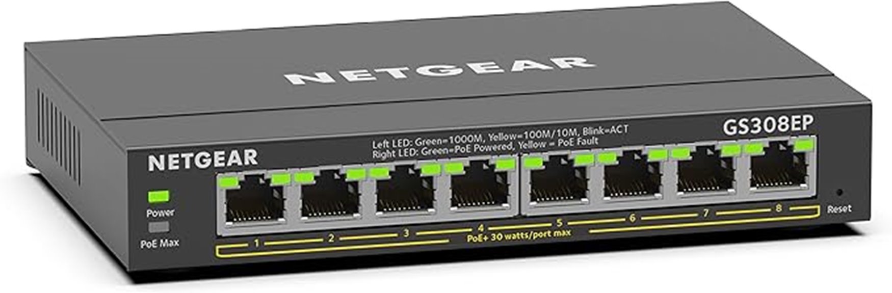 eight port poe managed switch