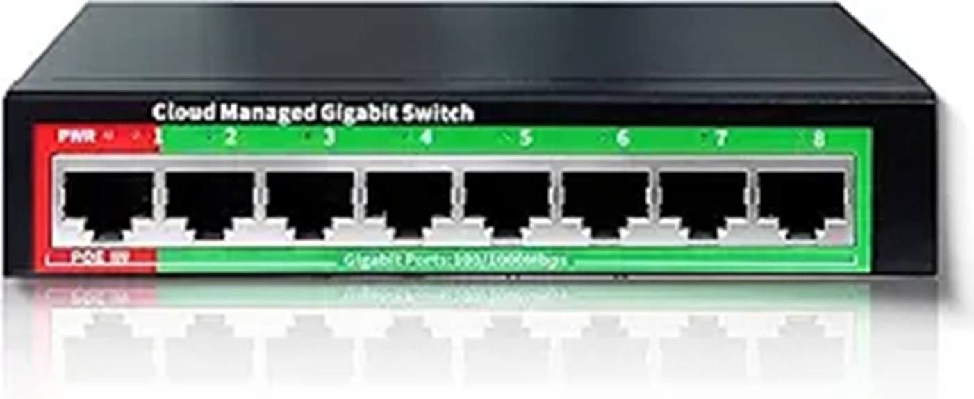 eight port poe switch