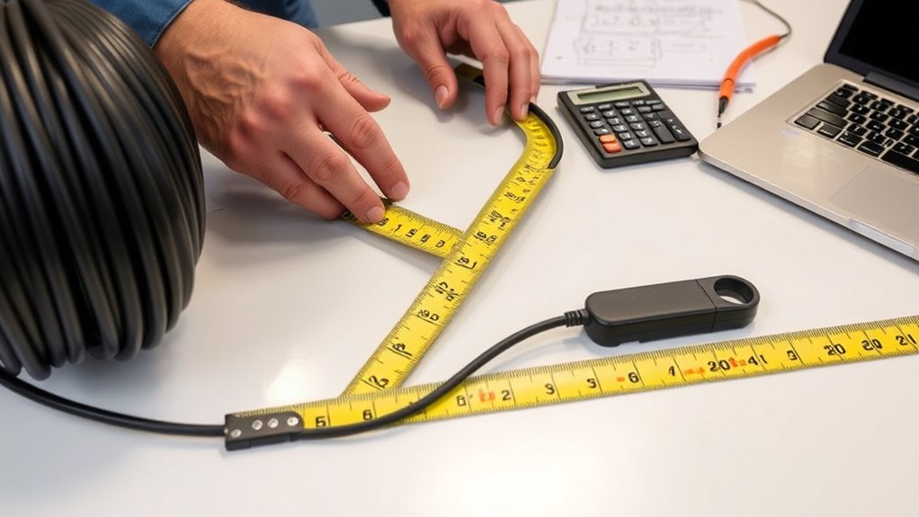 estimate cable length accurately