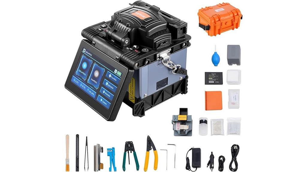 fiber splicer with touchscreen