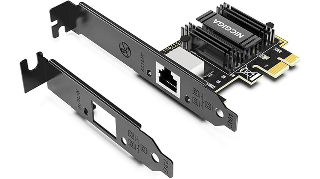 five gigabit ethernet card