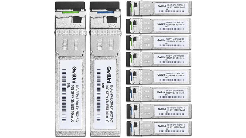 five pair 10g bidi sfp