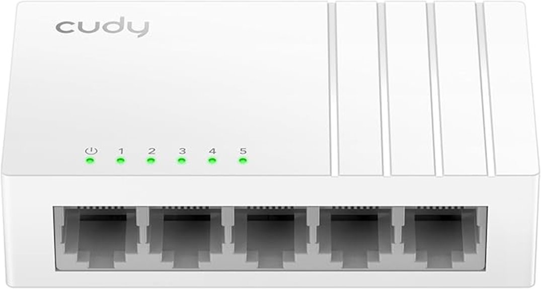 five port gigabit ethernet switch