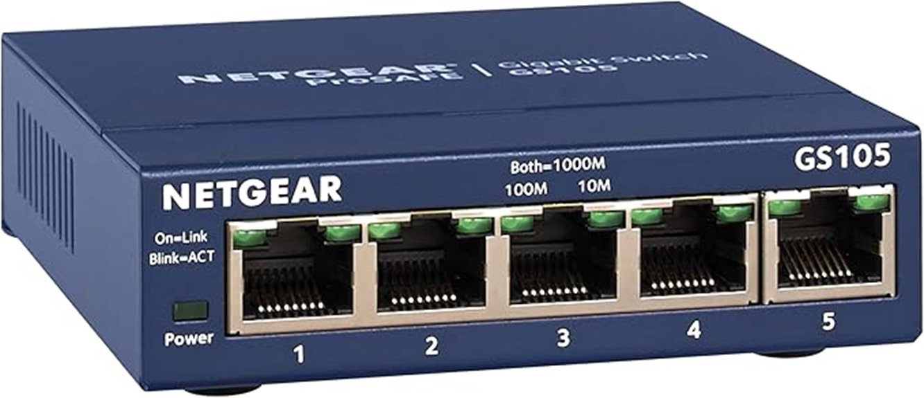 five port gigabit switch