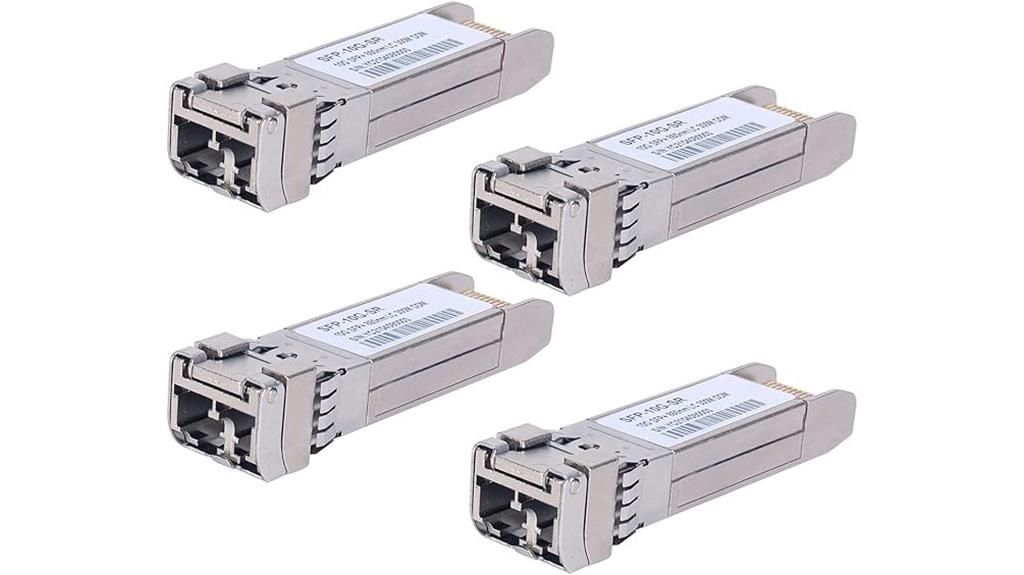 four pack 10gbase sr transceivers