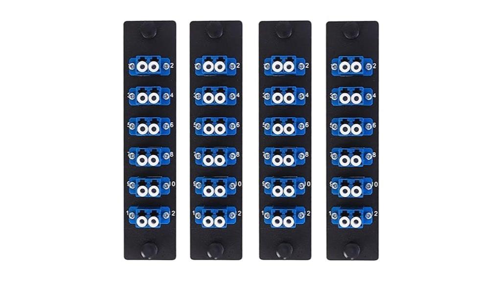 four pack fiber patch panels