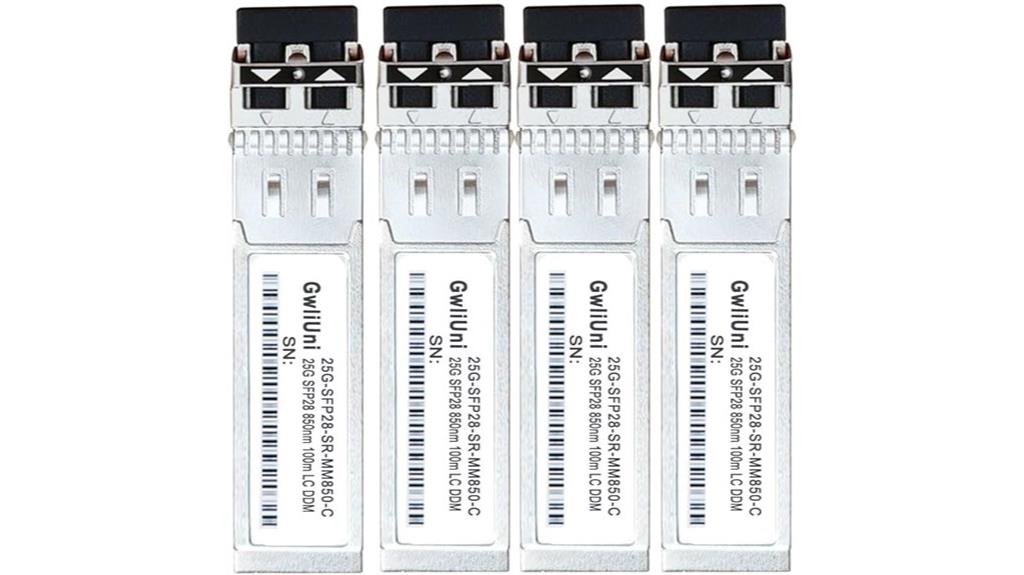 four port fiber transceivers