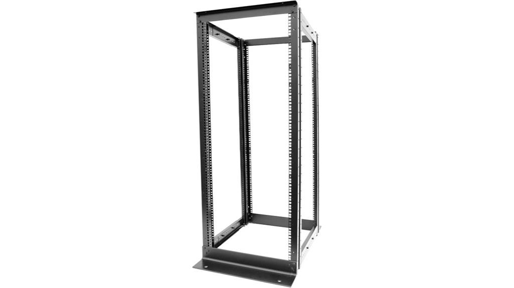 four post open frame rack