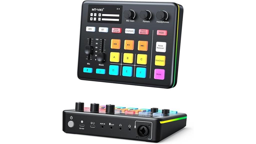 gaming audio mixer rgb
