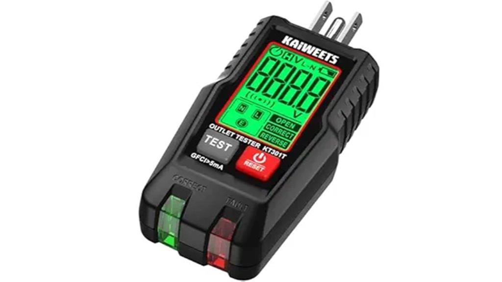 gfci outlet tester lcd