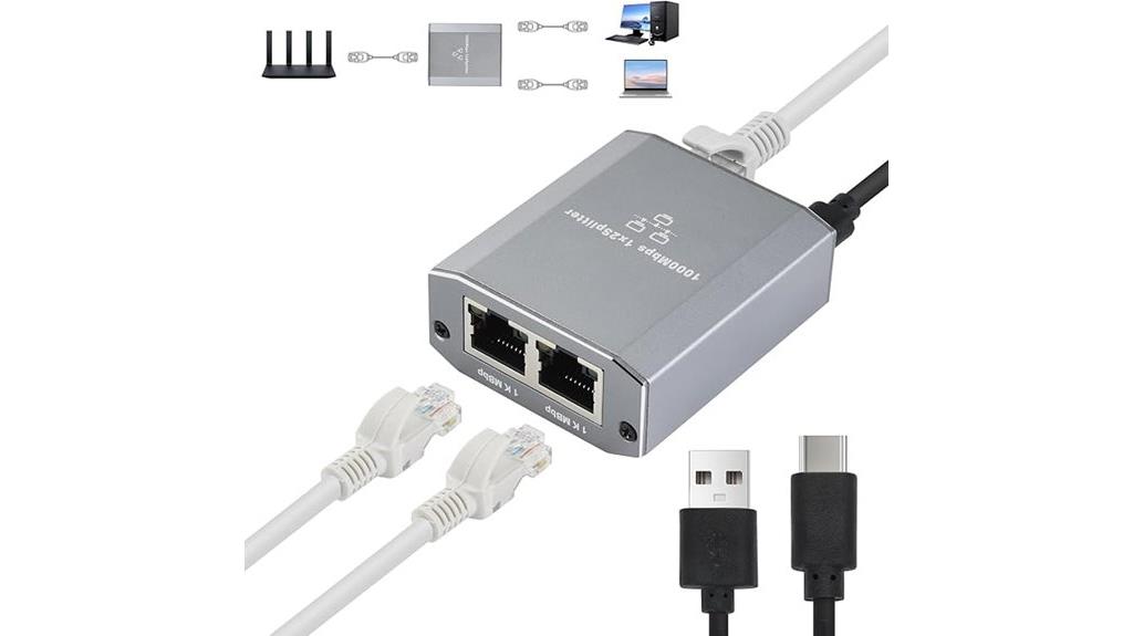 gigabit ethernet splitter