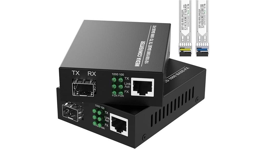 gigabit fiber ethernet converter