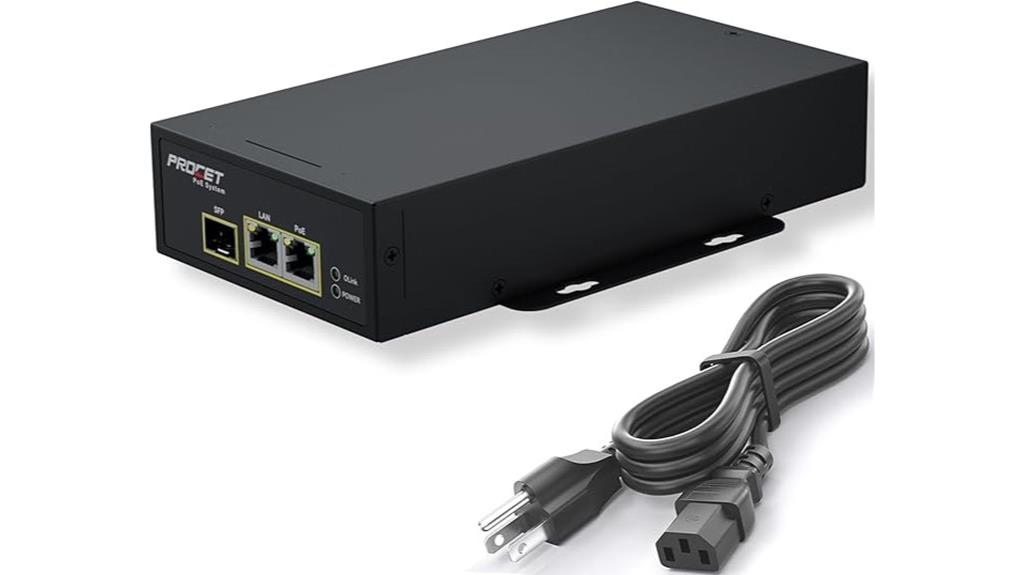 gigabit poe fiber injector