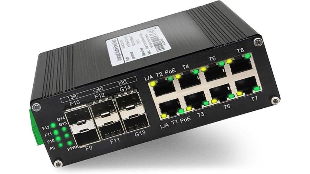 industrial 10g poe switch