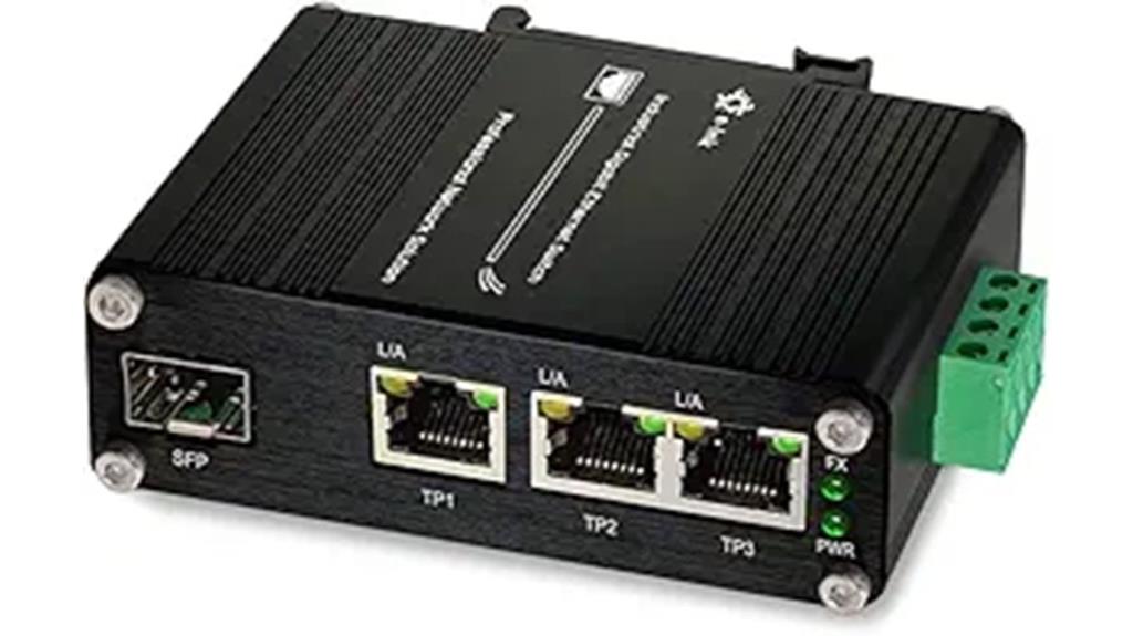industrial 3 port ethernet switch