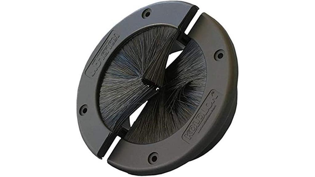 large grommet with brush