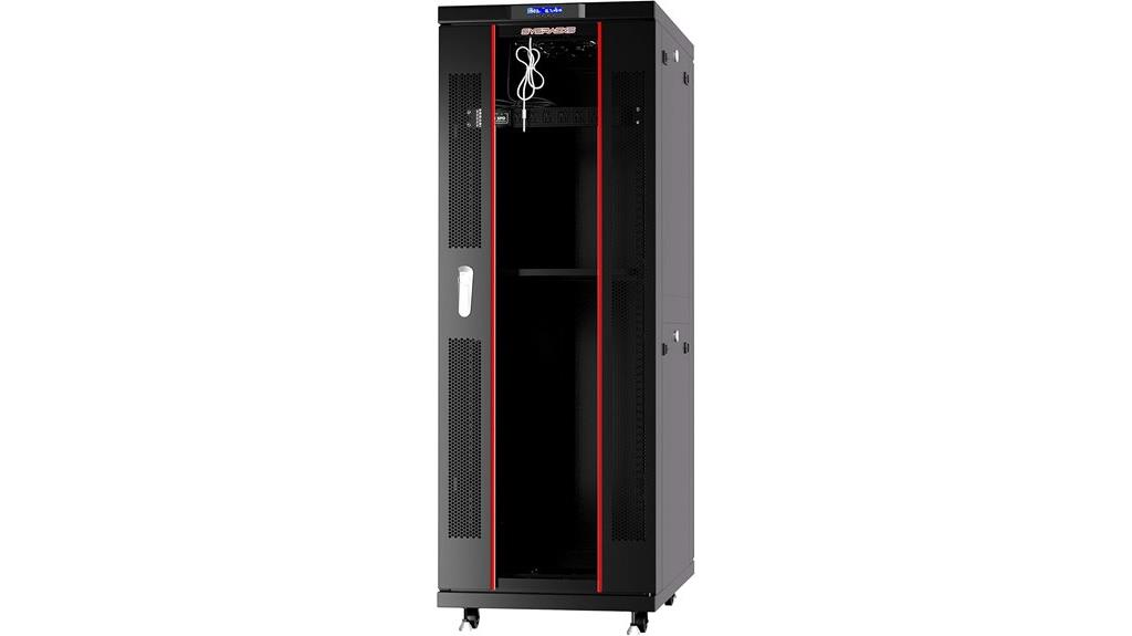 lockable 42u mobile rack