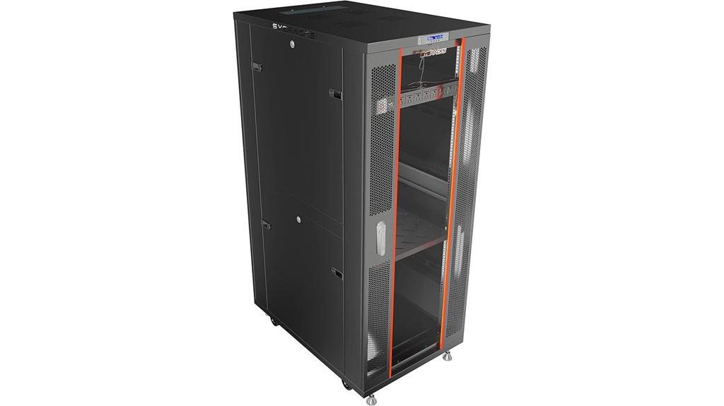locking server rack cabinet
