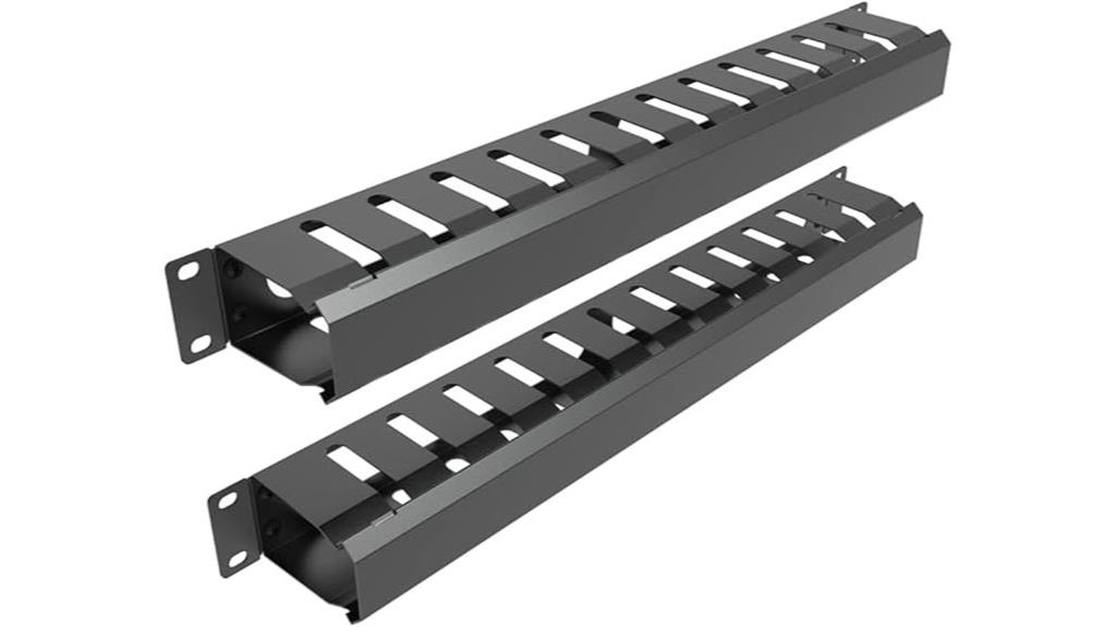 metal 1u cable organizer