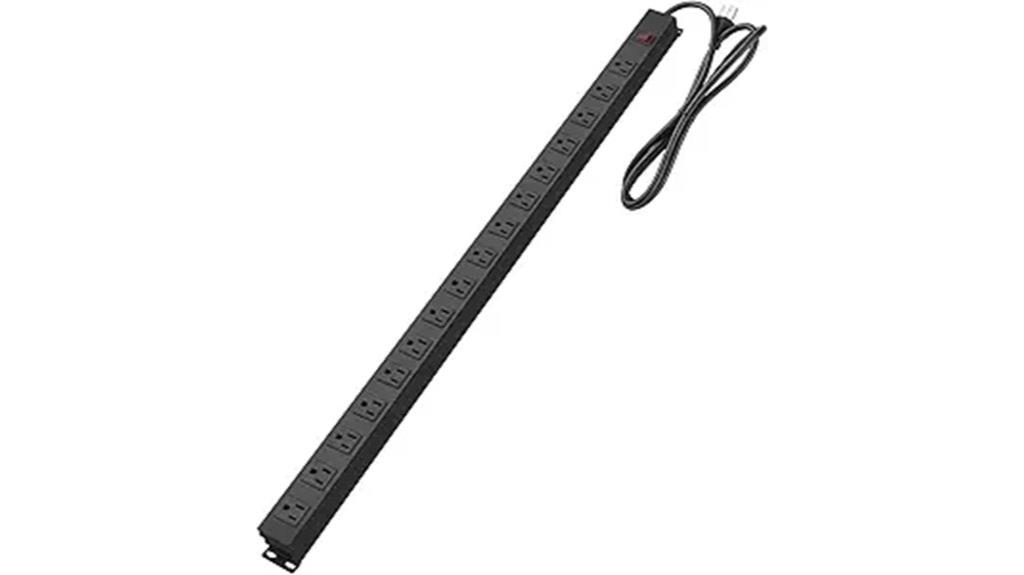 metal wall mounted power strip