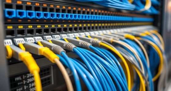 organizing network cable connections