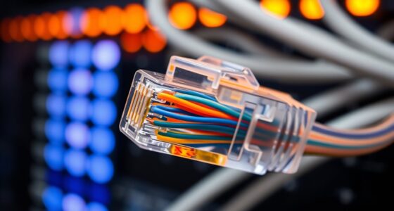 physical cables connect layers