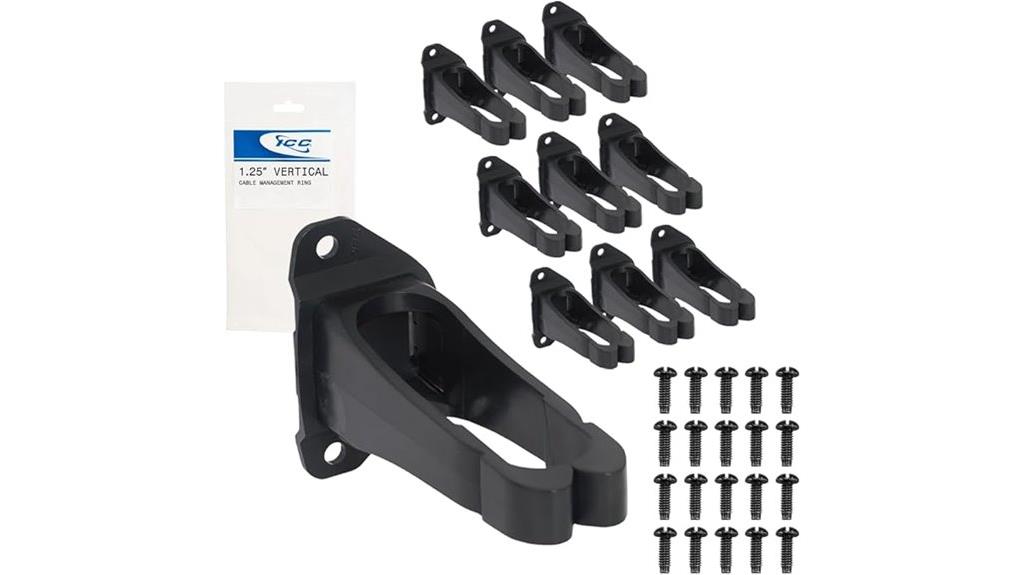 plastic cable management rings