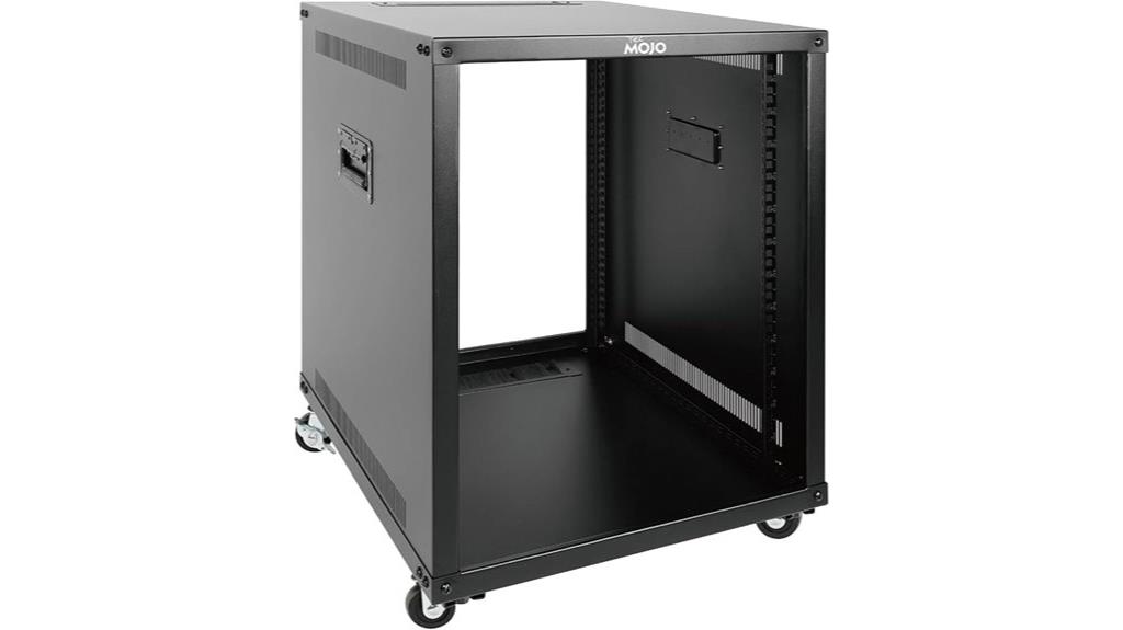 portable 12u rolling rack