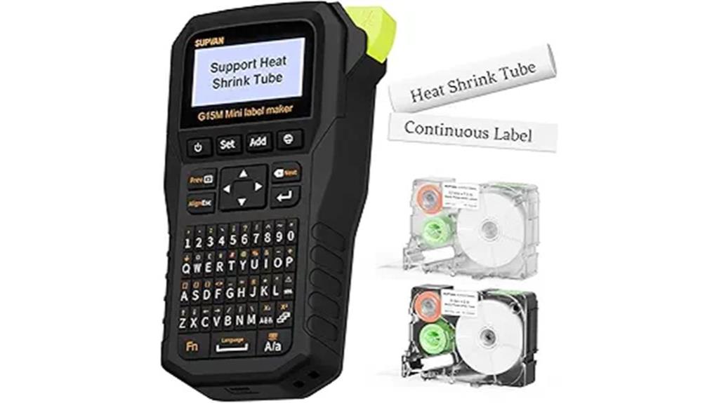 portable label maker with heat