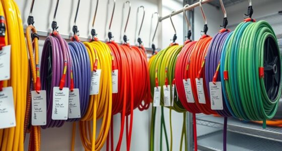 proper cable reel organization