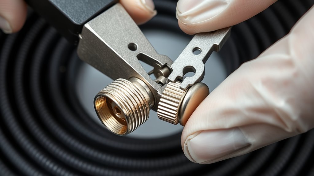 proper coaxial crimping technique