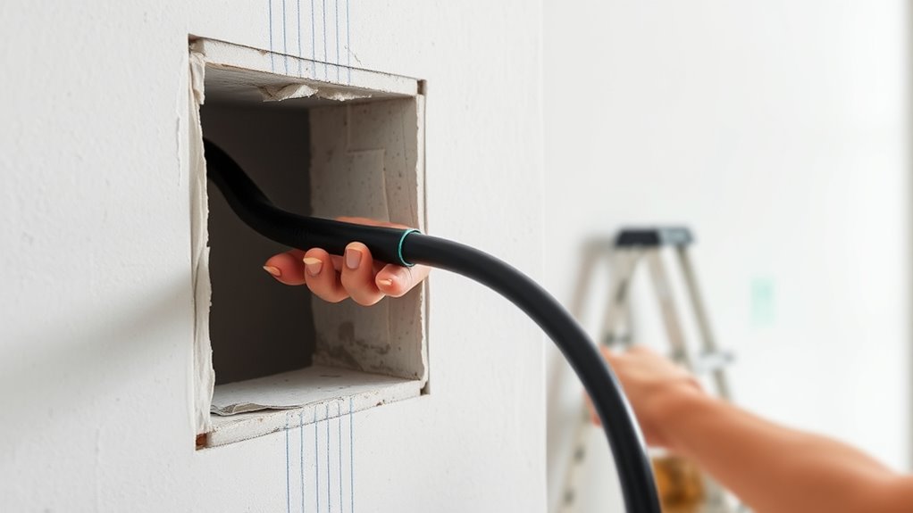 proper wall cable installation