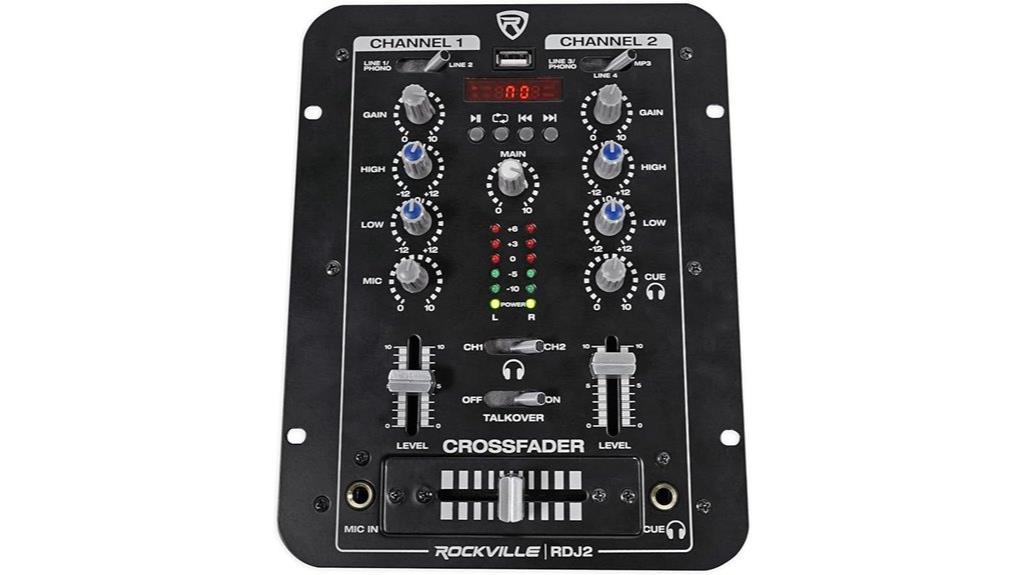 rockville rdj2 mixer