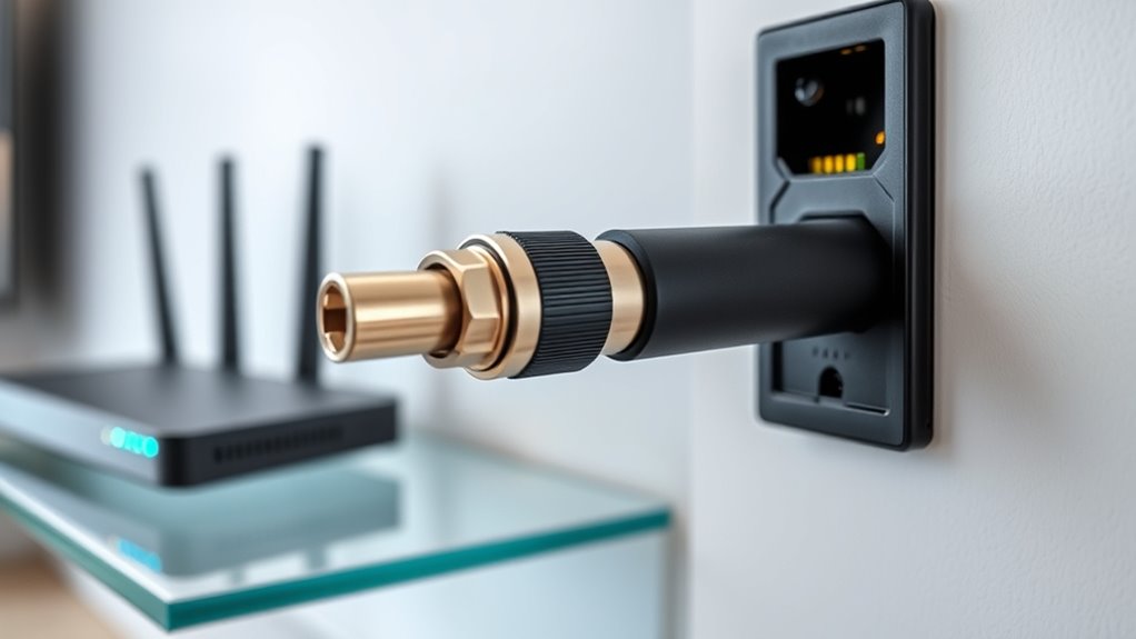 secure coaxial network connections