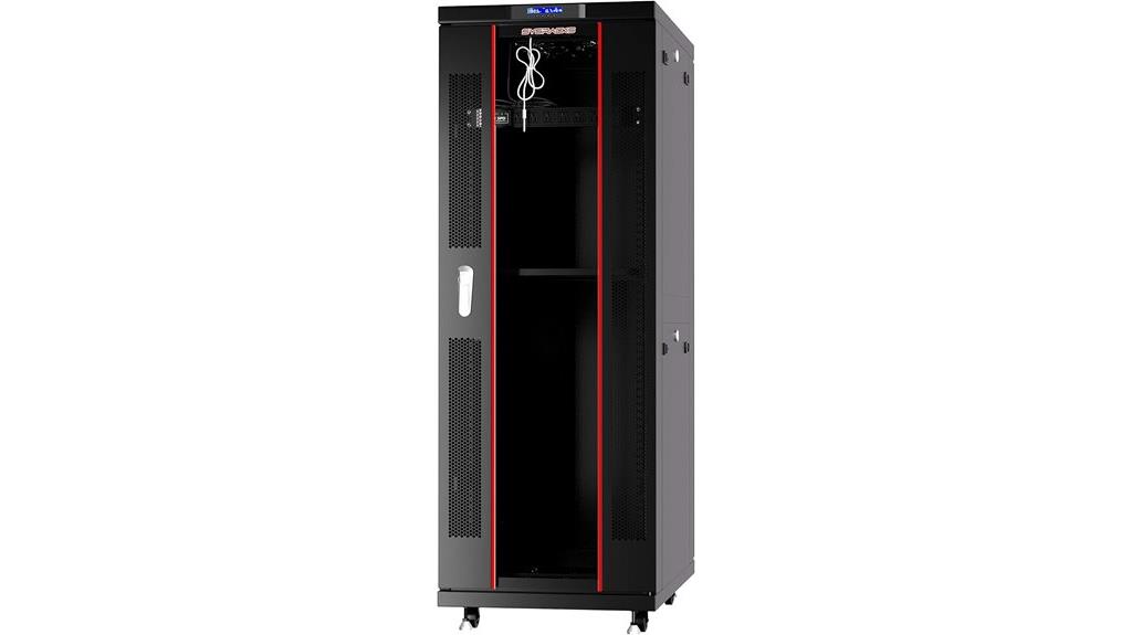 secure server rack cabinet